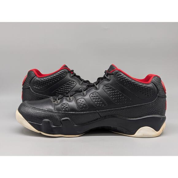 Air Jordan 9 Low Mens Nike Retro Bred Snakeskin Black Shoes 832822-001 Size 10.5